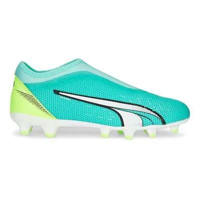 Футбольные бутсы без шнуровки Puma Ultra Match Ll Firm GroundAg, синие кроссовки для юношей и мальчиков