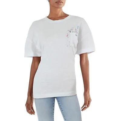 Женская хлопковая футболка с вышивкой Barbour BHFO 0339