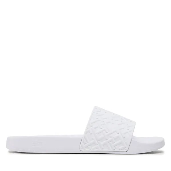 Шлепанцы Tommy Hilfiger Rubber Th Monogram Pool Slide FM0FM04464 White YBS, белый