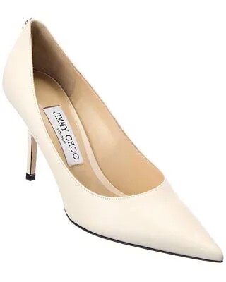 Jimmy Choo Love 85 Кожаные женские туфли белые 37