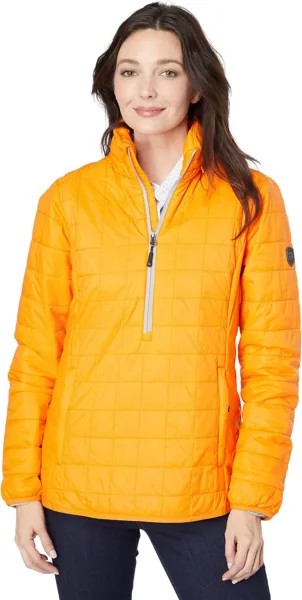 Куртка Rainier Primaloft 1/2 Zip Popover Cutter & Buck, цвет Satsuma