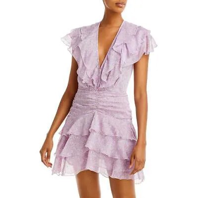 Sabina Musaev Женское вечернее мини-платье фиолетового цвета металлик M BHFO 6846