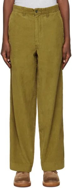 Стандартные брюки цвета хаки Bode