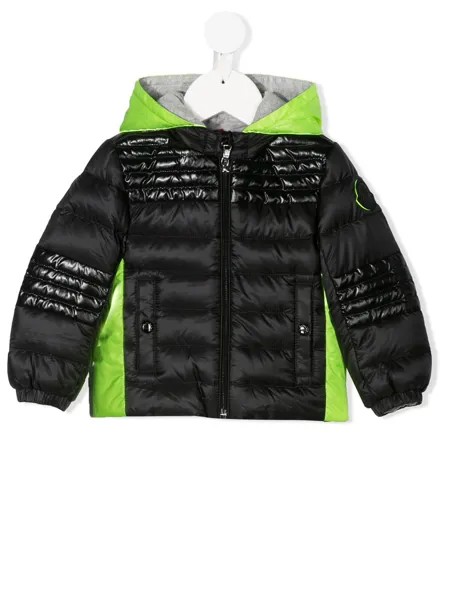 Moncler Enfant пуховик в стиле колор-блок