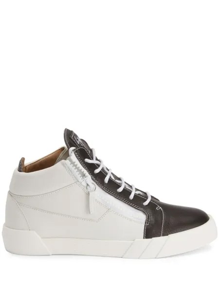 Giuseppe Zanotti кеды Frankie в стиле колор-блок, белый