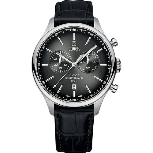Наручные часы COVER Chapman Multifunction Наручные часы Cover CO192.06, черный, серебряный