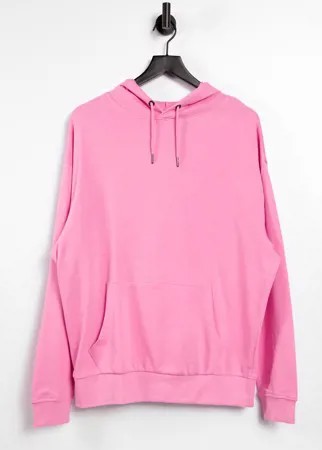 Розовый худи бойфренда из органического хлопка в стиле oversized ASOS DESIGN-Розовый цвет