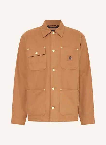 Куртка Michigan под кожу Carhartt Wip, коричневый
