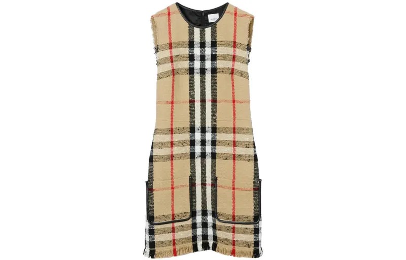 Платье без рукавов женское желтое Burberry