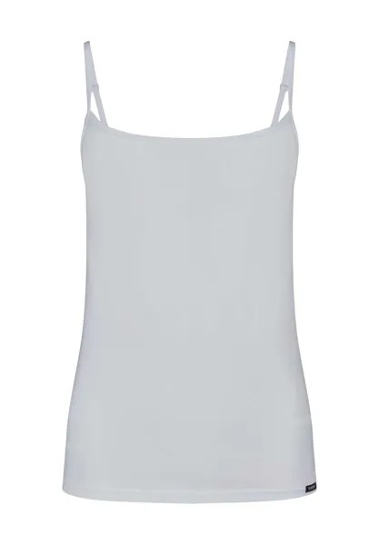 Регулируемый однотонный топ Essentials для женщин SKINY, белый