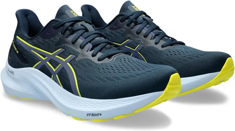 Кроссовки GT-2000 12 ASICS, цвет French Blue/Bright Yellow