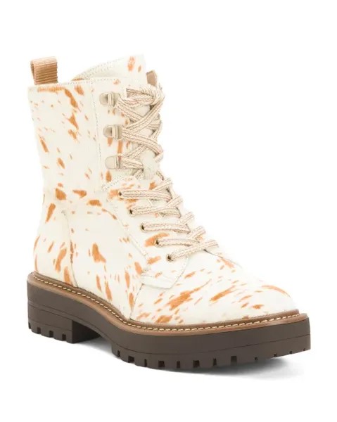 Ботильоны Lue из кожи с ворсом на шнуровке Sam Edelman, цвет Fawn