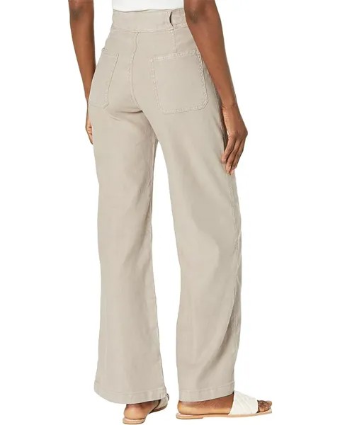 Брюки Hudson Jeans Tie Waist Wide Leg Trousers, цвет Moonrock