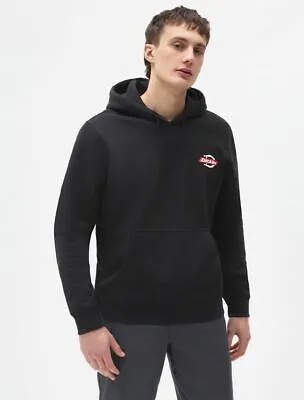 Dickies Ruston Hoodie Мужская черная повседневная спортивная одежда Толстовка с капюшоном