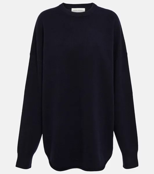 Свитер N°53 Crew Hop из смесового кашемира EXTREME CASHMERE, синий