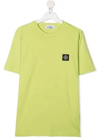 Stone Island Junior футболка с нашивкой-логотипом
