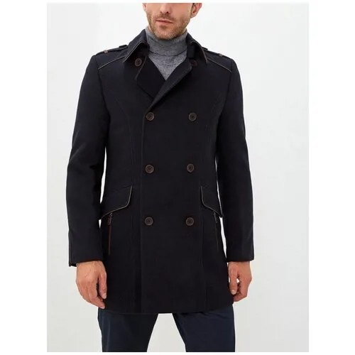 Пальто Berkytt, демисезон/зима, силуэт полуприлегающий, размер 48/170, синий