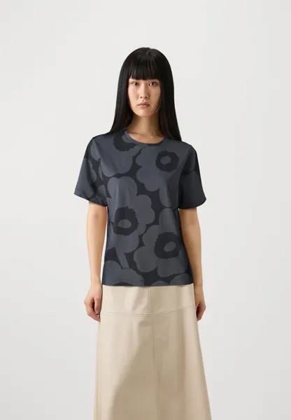 Футболка с принтом Marimekko, черный