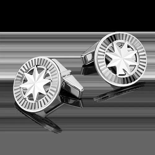 Запонки из белого золота PLATINA jewelry 10-0055-00-000-1120-22