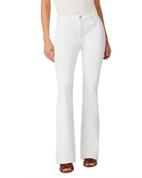 Белые джинсы Bootcut со средней посадкой The Provocateur Petite Joe's Jeans, цвет White