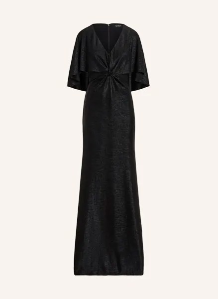 Вечернее платье phinya с блестками из пряжи Lauren Ralph Lauren, черный