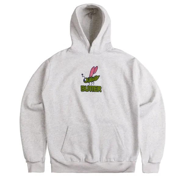 Толстовка Dragonfly Embroidered Hoodie Butter Goods, цвет ash