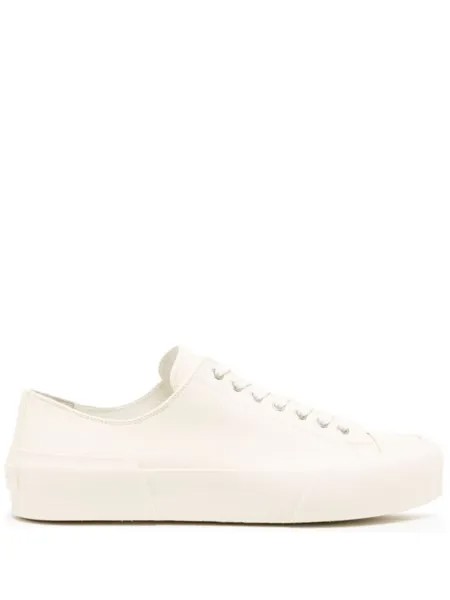 Jil Sander кеды на шнуровке, нейтральный цвет