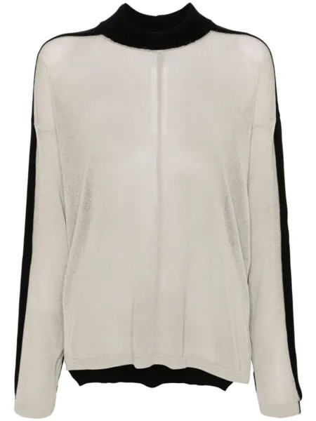 Rick Owens джемпер в двух тонах, черный