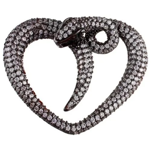 Подвеска с фианитами из серебра DM0626M-001-BLK JV