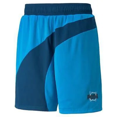 Мужские баскетбольные шорты Puma Flare синие повседневные спортивные штаны 53049109