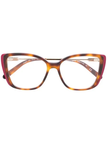 Salvatore Ferragamo Eyewear очки в квадратной оправе черепаховой расцветки