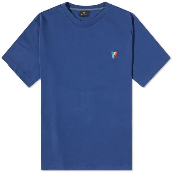 Paul Smith Новая футболка с зеброй, синий