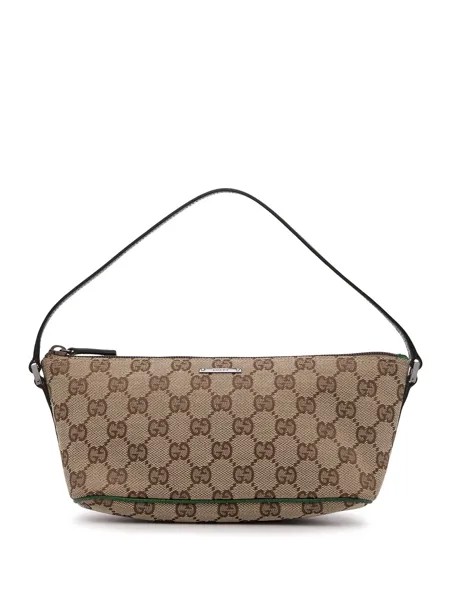 Gucci Pre-Owned сумка Boat Baguette с узором GG Supreme