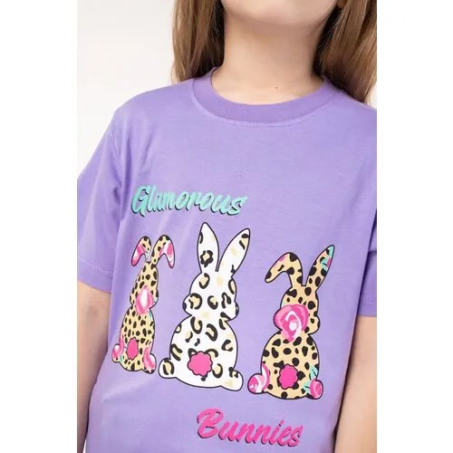 Футболка BONITO KIDS, размер 128, фиолетовый