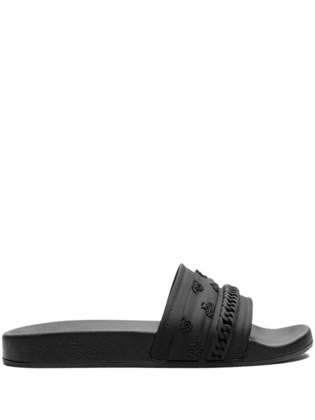 AMIRI шлепанцы Bandana Chain Molded Black, черный