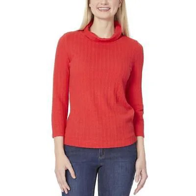 Женская красная вязаная водолазка Jones New York, топ L BHFO 6048