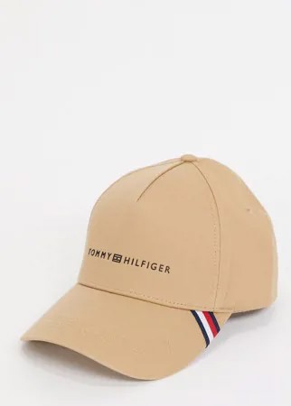 Светло-коричневая кепка с логотипом Tommy Hilfiger Uptown-Коричневый цвет