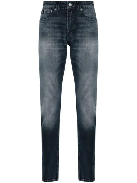 Calvin Klein Jeans зауженные джинсы средней посадки, синий