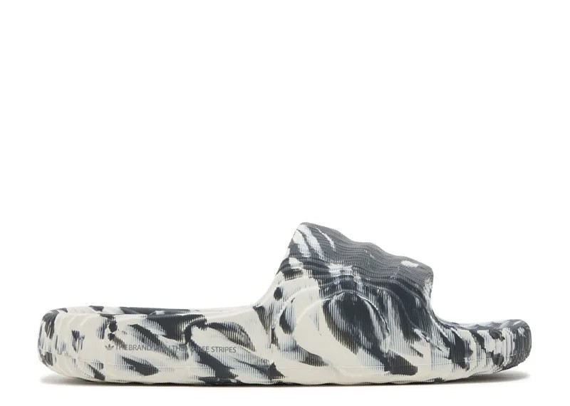 Кроссовки adidas Adilette 22 Slides 'Carbon Aluminium', серый