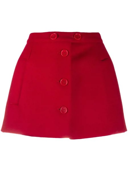 RED Valentino шорты с завышенной талией и пуговицами
