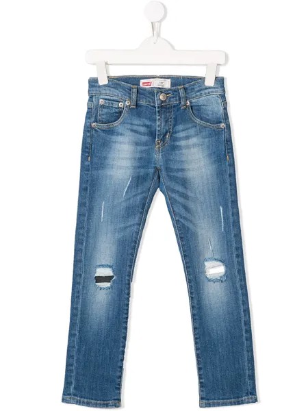Levi's Kids джинсы скинни с эффектом потертости