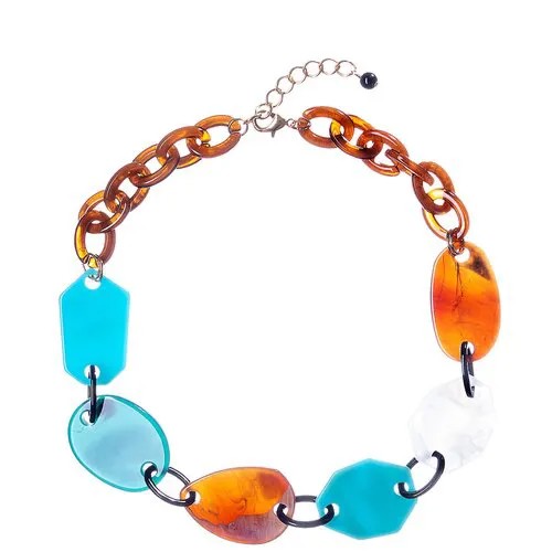 Колье Moon Paris, Loriane, с акриловыми звеньями, ML-22.10-032 коричневый