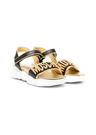 Moschino Kids сандалии с логотипом