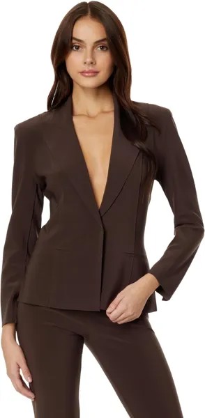 Куртка Single Breasted Boy Fit Jacket Norma Kamali, цвет Chocolate