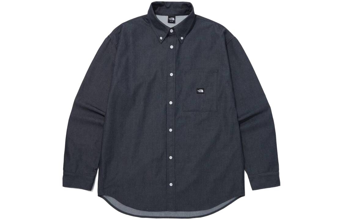 Коллекция одежды Рубашка унисекс синяя The North Face, синий