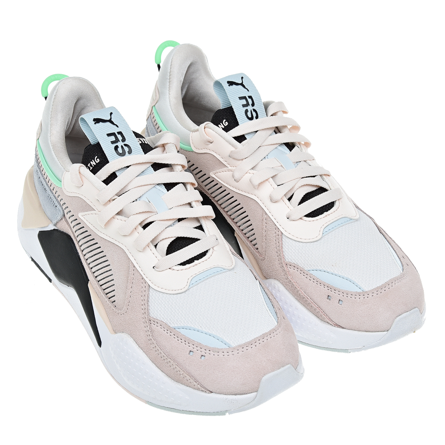 Кожаные кроссовки RS-X Reinvent с контрастными вставками Puma детские
