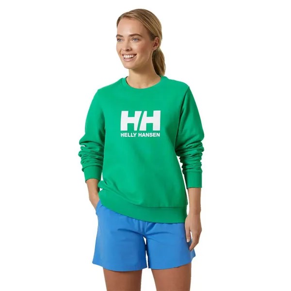 Толстовка Helly Hansen Logo Crew 2.0, зеленый