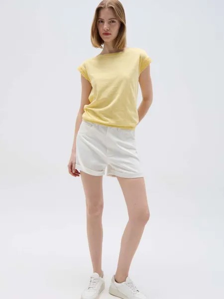 Футболка манише-кимоно со вставкой крючком Ovs, цвет canary yellow