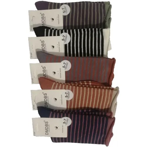 Носки для девочки DMDBS полосатые/цветные 5 пар размер 9-11 лет