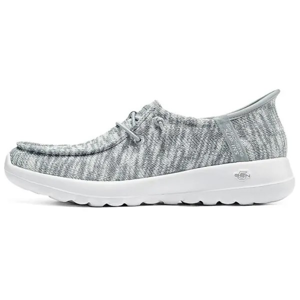 Кроссовки Skechers Slip Ins Lifestyle Shoes Women's Low-top Grey/white, серый/белый